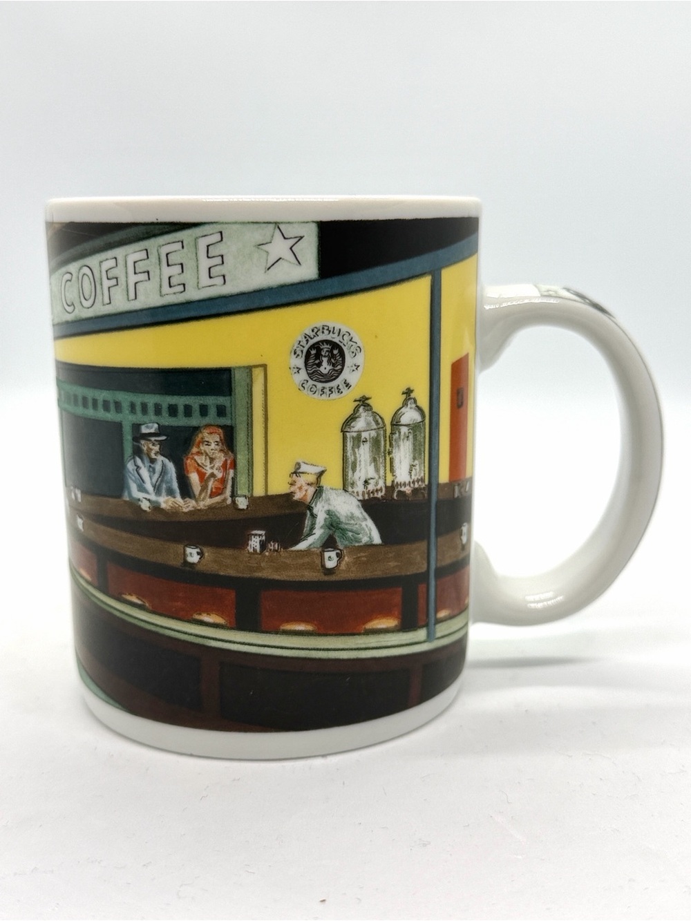 Starbucks "Nighthawks" Parody Mug